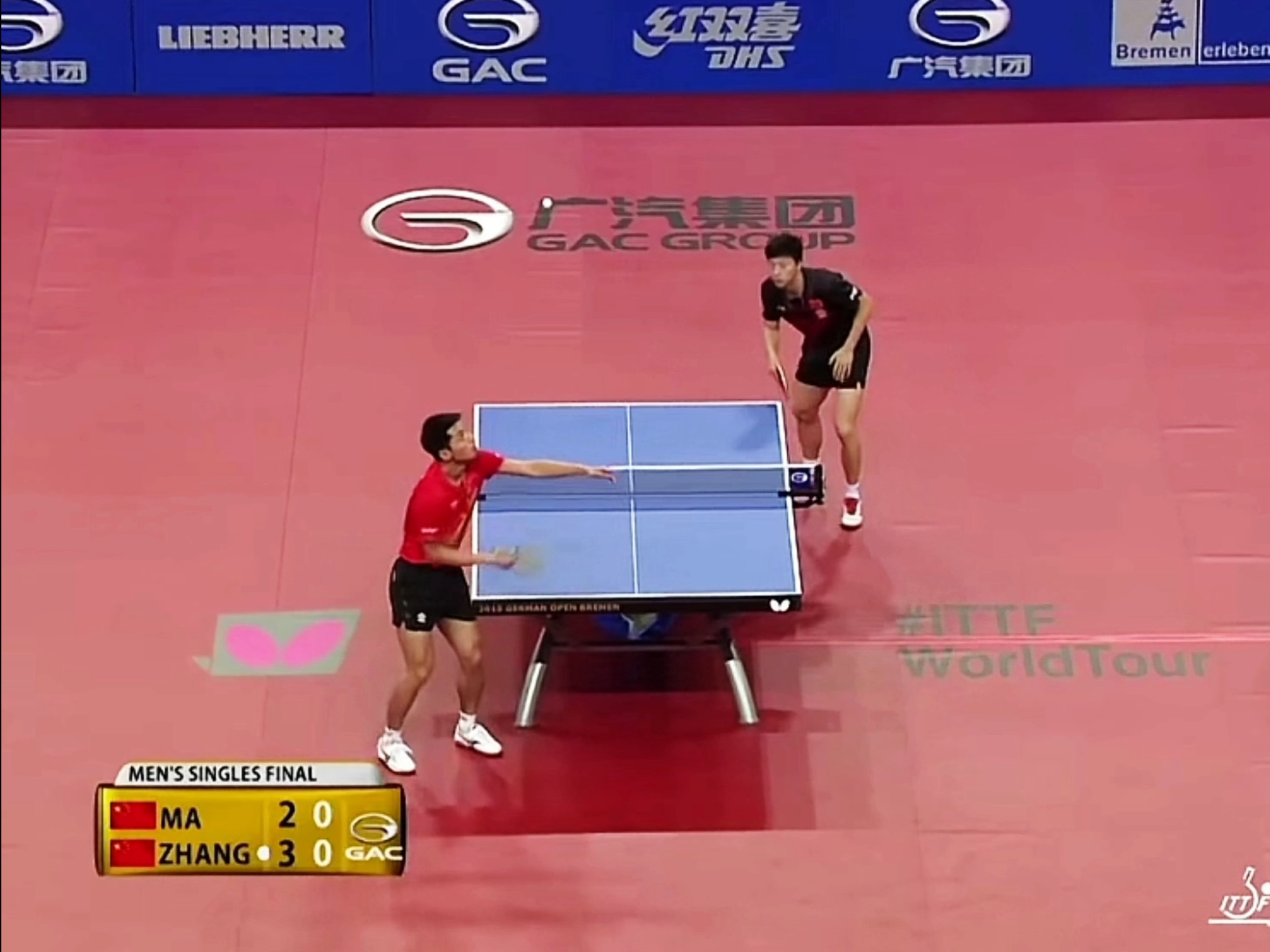 德国乒乓球队强势英国乒乓球队，马龙惊艳世界的简单介绍